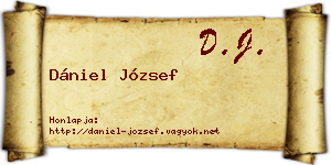 Dániel József névjegykártya