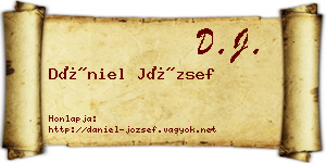 Dániel József névjegykártya