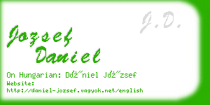 jozsef daniel business card